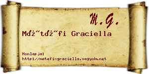 Mátéfi Graciella névjegykártya